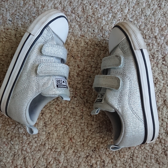 Converse Chuck Taylor All Star sneakers sparkly gray size 9 - Picture 9 of 14